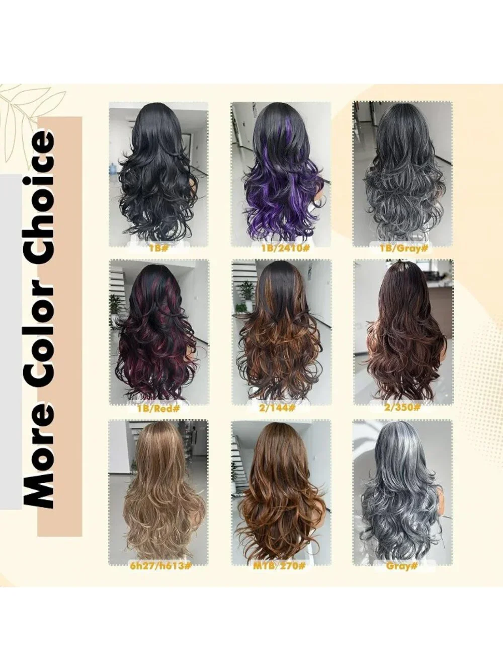 Women's Dark Grey Long Blonde Wavy Synthetic Platinum Layered Classic Wigs